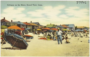 Cottages on the shore, Sound View, Conn.