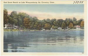 Oak Grove Beach on Lake Wangumbaug, So. Coventry, Conn.