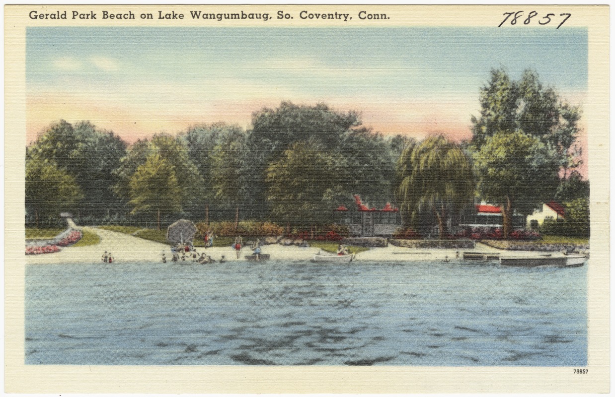 Gerald Park Beach on Lake Wangumbaug, So. Coventry, Conn.