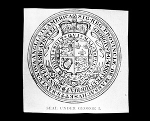 Seal sent over by governor in England 1629