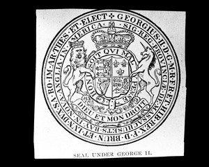 King George II Coat of Arms Massachusetts