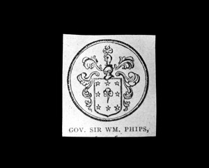 Sir William Phipps Arms, Massachusetts