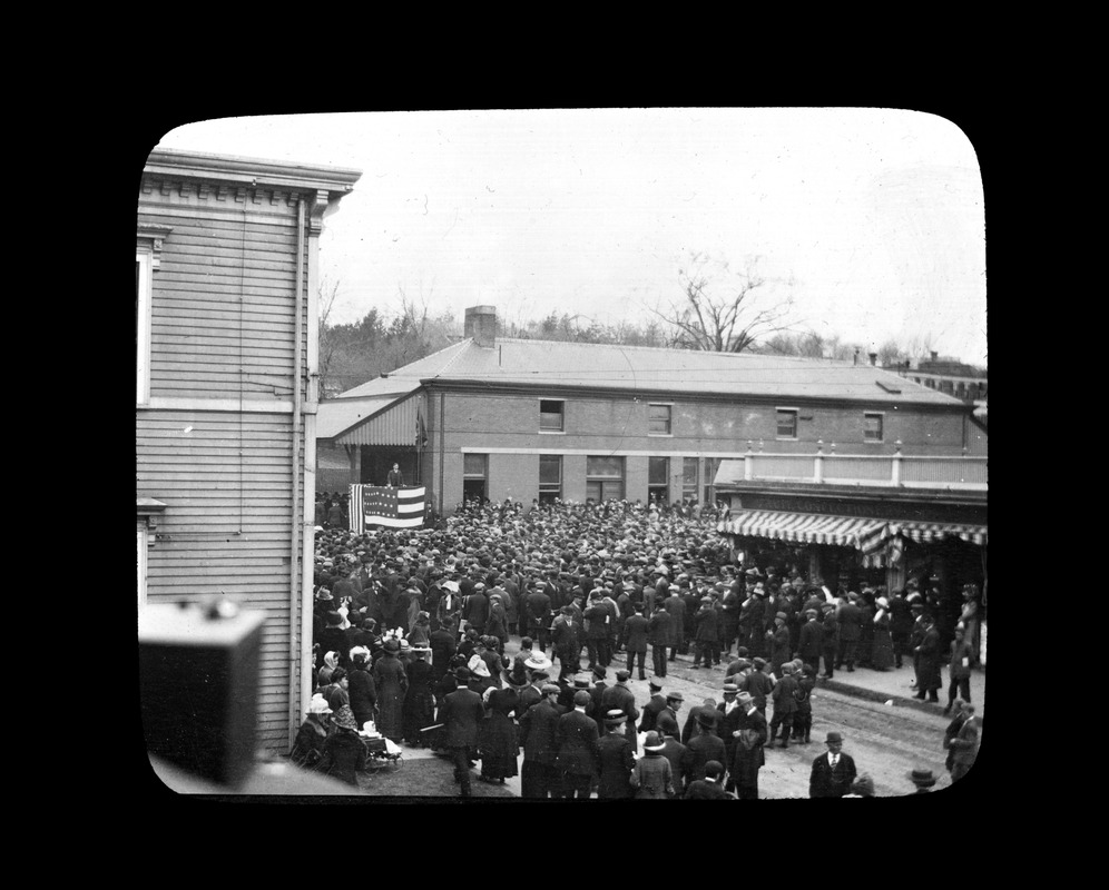 President William Howard Taft at Quincy Railroad Station