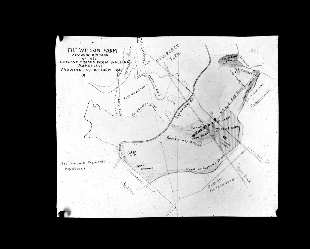 Division of Wilsons farm 1687