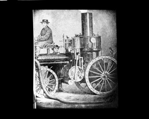 The first Amoskeag steamer fire engine 1859