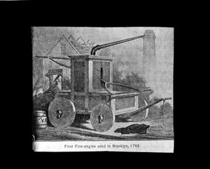 First fire engine in Brooklyn 1785