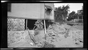 Construction - cellar and foundations. Franklin St., 1919