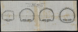 Diagrams of excavation and construction. Hoosac Tunnel, on the Troy and Greenfield R.R.