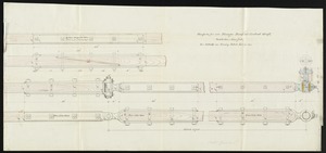 Straps &c. for 4 in. plunger pump at central shaft. For details see tracing dated Jan. 26, 1867