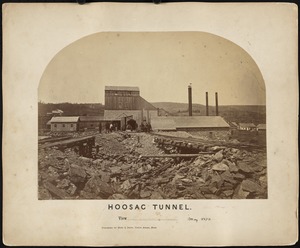 Hoosac Tunnel: view: central shaft