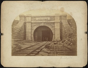 Hoosac Tunnel: west end: finished portal
