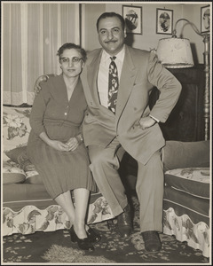 Levon Yergatian and Gladys Changelian seated