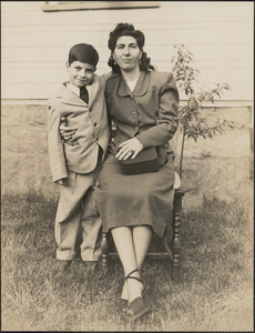 Mrs. Alice Mahakian and son Peter