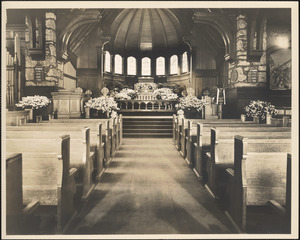 Church nave and pews