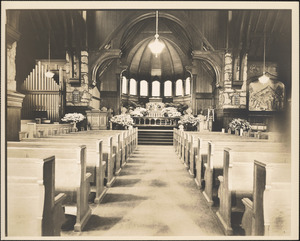 Church nave and pews