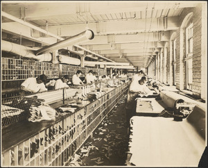 A section of the inner-sole room of the Thomas G. Plant Shoe Factory