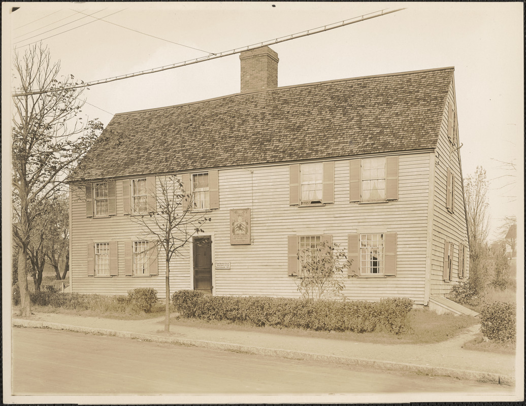 Front view Deane Winthrop House, Winthrop, Mass. Digital Commonwealth