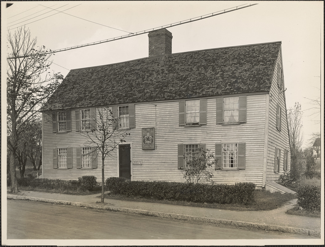 Front view Deane Winthrop House, Winthrop, Mass. Digital Commonwealth