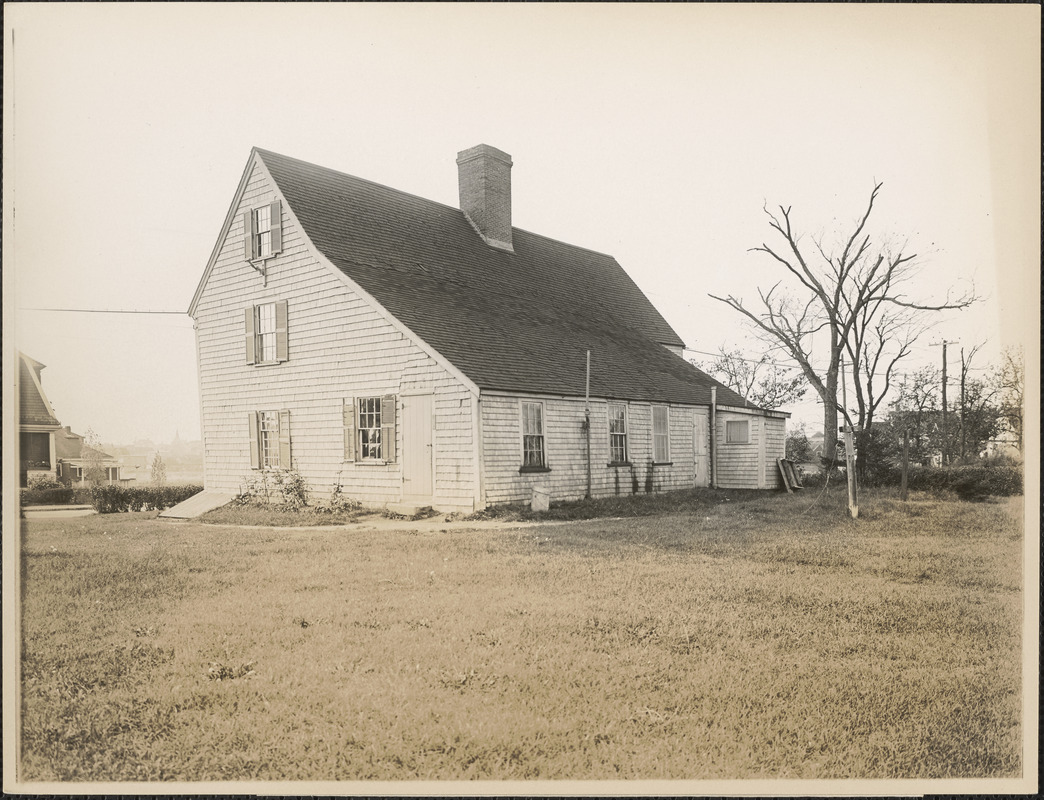 Rear view Deane Winthrop House, Winthrop, Mass. Digital Commonwealth