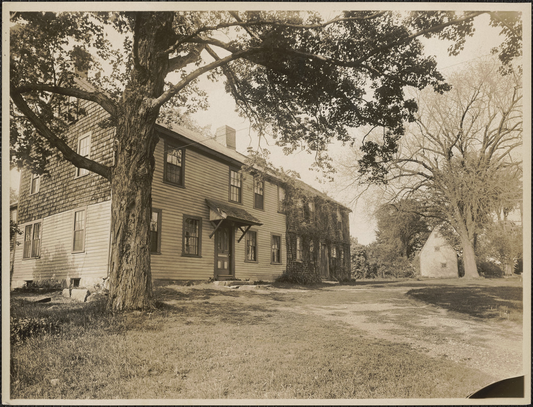 Old Clark Tavern and Peak House together, East Main Street, Medfield, Mass.