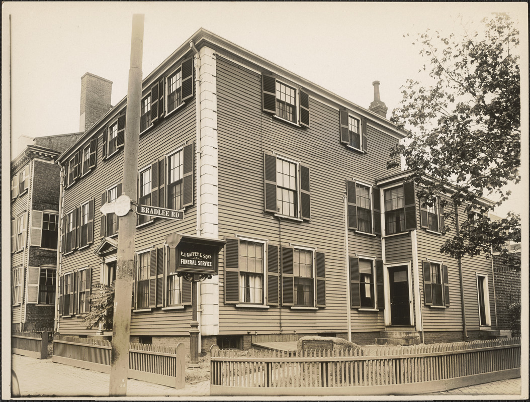 Isaac Hall House at 23 High Street and Bradlee Road, Medford, Mass.
