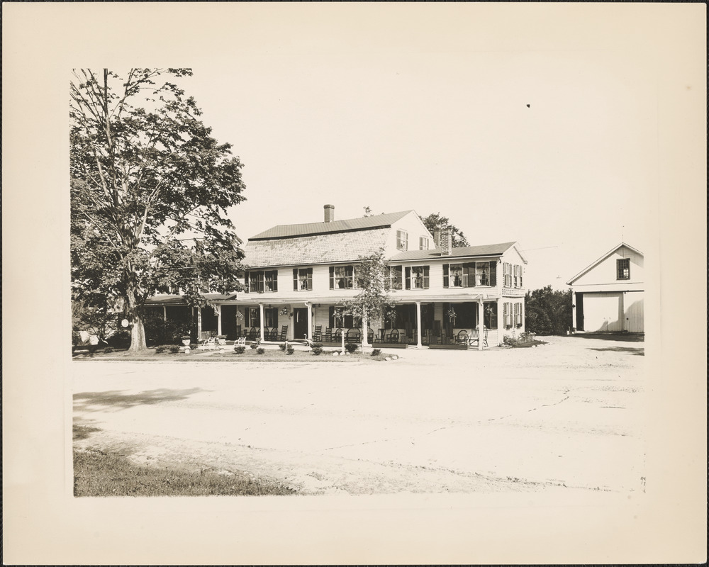 Brookfield Inn With 3/4 Garage, Brookfield, Mass. - Digital Commonwealth