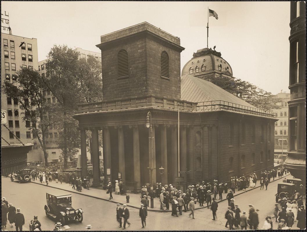 Kings Chapel at Tremont Street and School Street