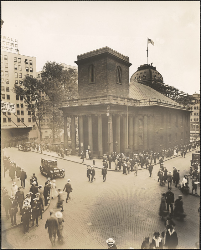 Kings Chapel at Tremont Street and School Street