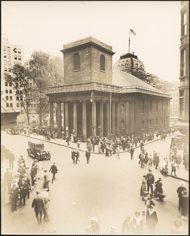 Kings Chapel at Tremont Street and School Street