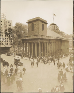 Kings Chapel at Tremont Street and School Street