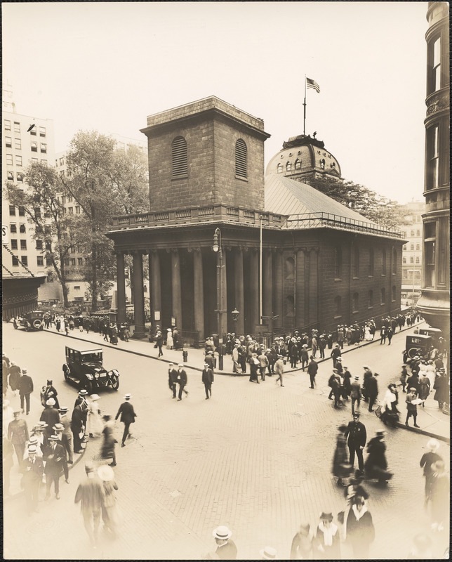 Kings Chapel at Tremont Street and School Street