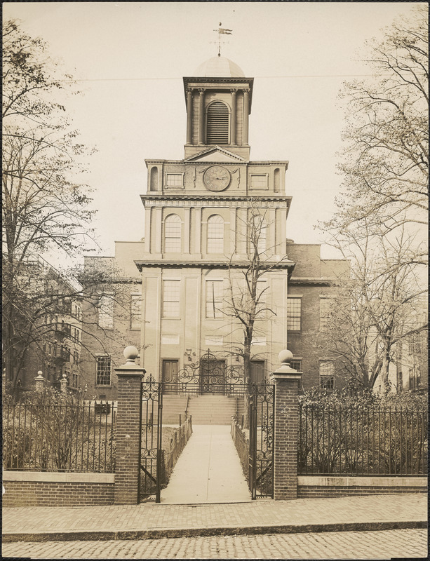 Old West Church at Cambridge Street and Lynde Street, Boston, Mass.