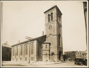John Harvard Church, Harvard Square at intersection of Harvard Street, Washington Street, and Henley Street, Charlestown, Mass.