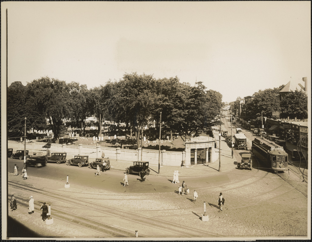 Dorchester North Burying Place, 1630. Upham's Corner, Columbia Road and Stoughton Street, Dorchester, Massachusetts