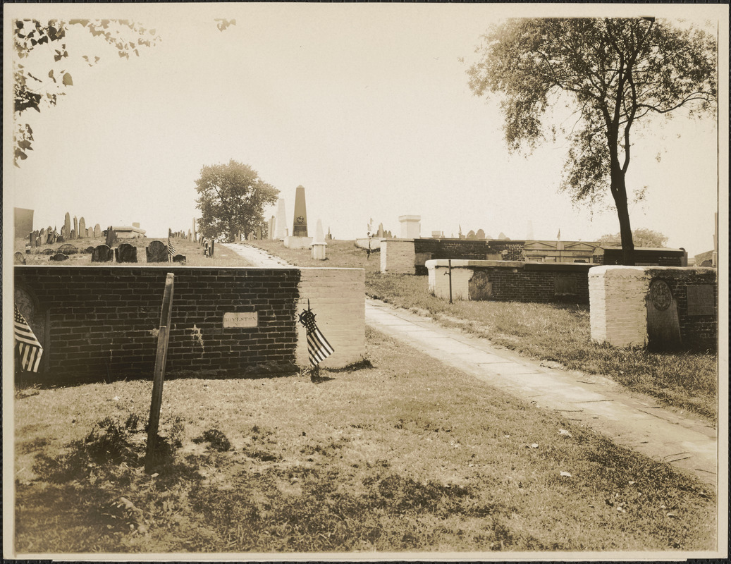 Old Charlestown Burying Ground, Phipps St., dates from 1638, Charlestown, Mass.