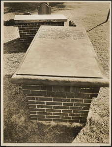 Grave of Richard Mather, the founder of the Mather family in New England