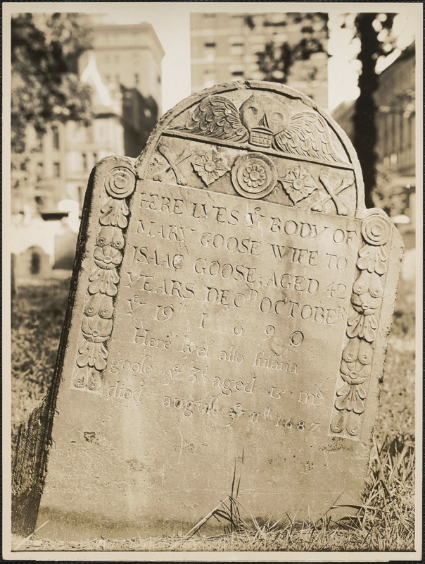 "Mother Goose", Granary Burying Ground, Boston, Mass.