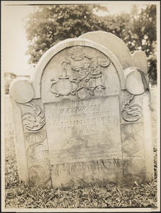 John Foster, Dorchester North Burying Place, Upham's Corner, Dorchester, Mass.