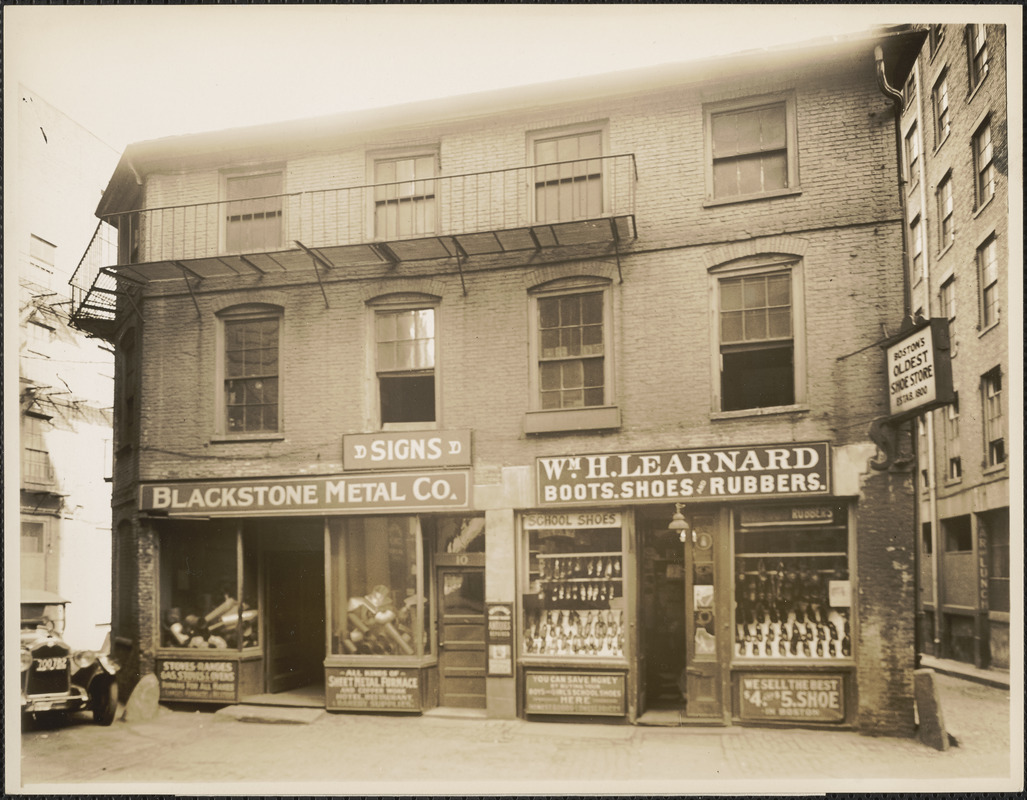 Oldest Brick Building, Creek Square, 10 Marshall Street, Boston, Mass.