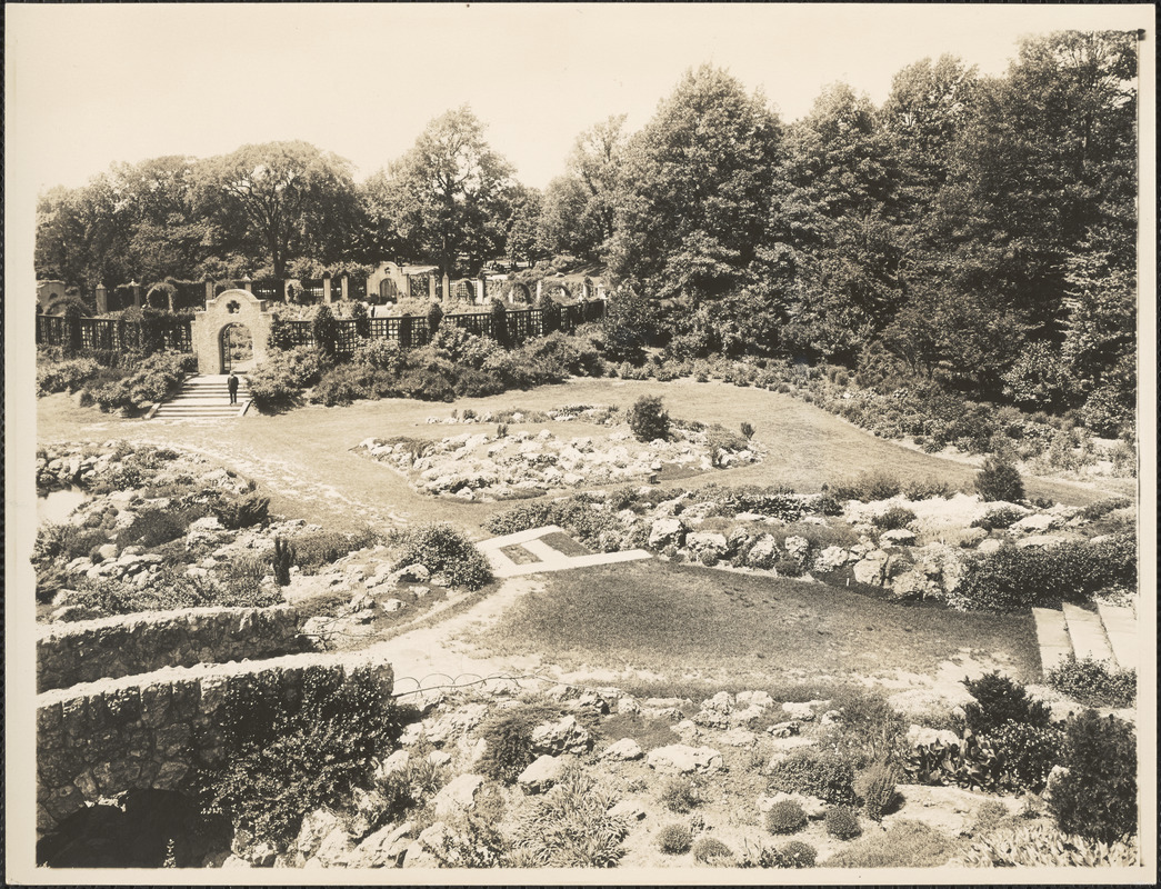 Rock garden, Franklin Park, taken from tower