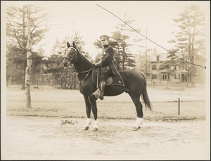 Officer McCabe astride a horse
