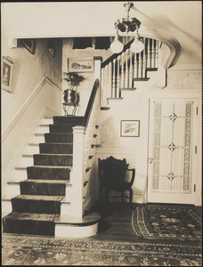 Mr. Weber hall and stairway, Brookline