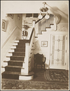 Mr. Weber hall and stairway, Brookline