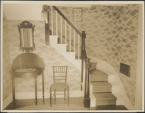Roger G. Pierce hall and stairway (interior), 24 Oakton Avenue, Dorchester, Mass.