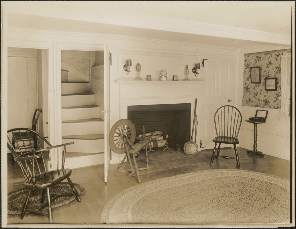 Pierce House, Dorchester, Mass. interior view of east room Digital