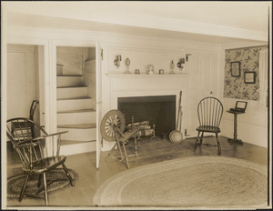 Pierce House, Dorchester, Mass. - interior view of east room
