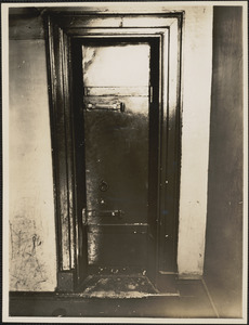 Door between two horse walls at Timothy Dodd House, 190 Salem Street, North End, Boston, Mass.
