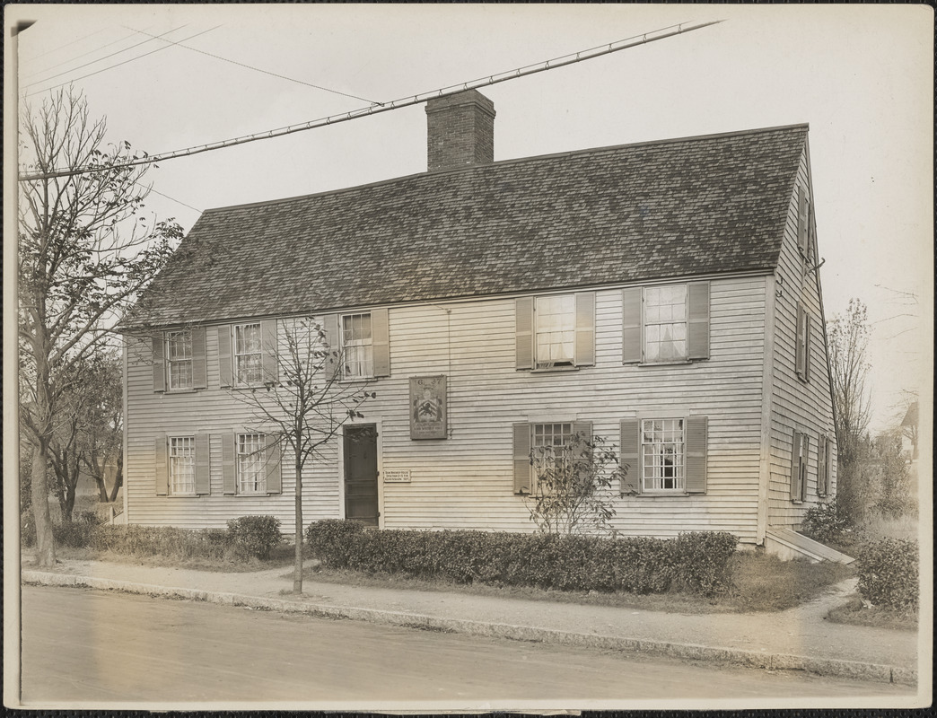 Front view Deane Winthrop House, Winthrop, Mass.