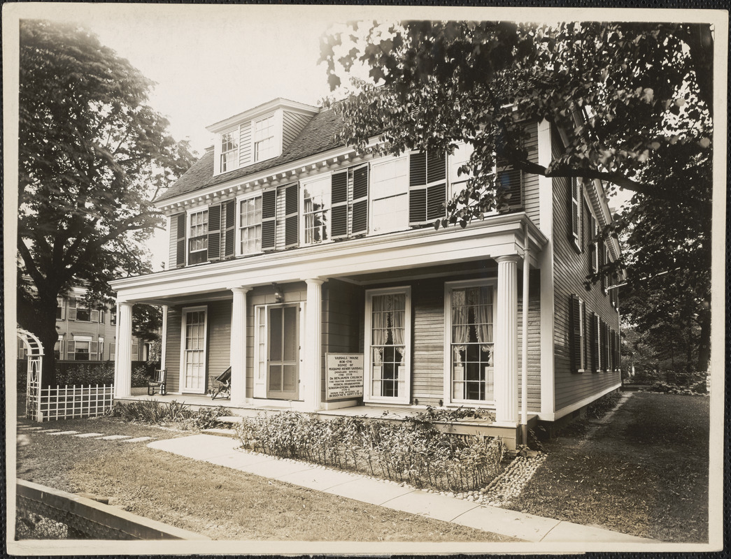 Vassall House, 94 Brattle Street at the corner of Hawthorne Street