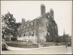 Old Garrison House at Bradlee Road and Brooks Lane, Medford Square, Medford, Mass.